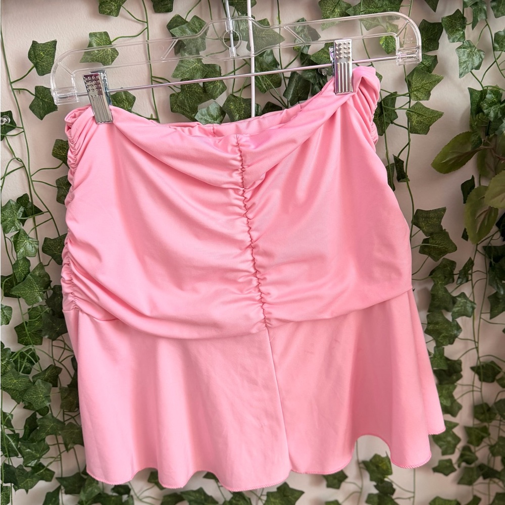 Pink Ruched Tank Top - Picture 2 of 3